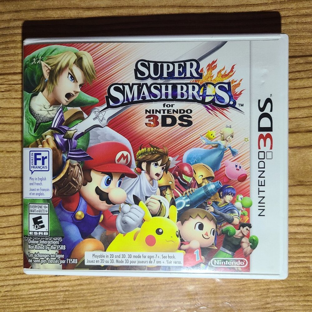 Super Smash Bros Nintendo 3DS game (CIB)